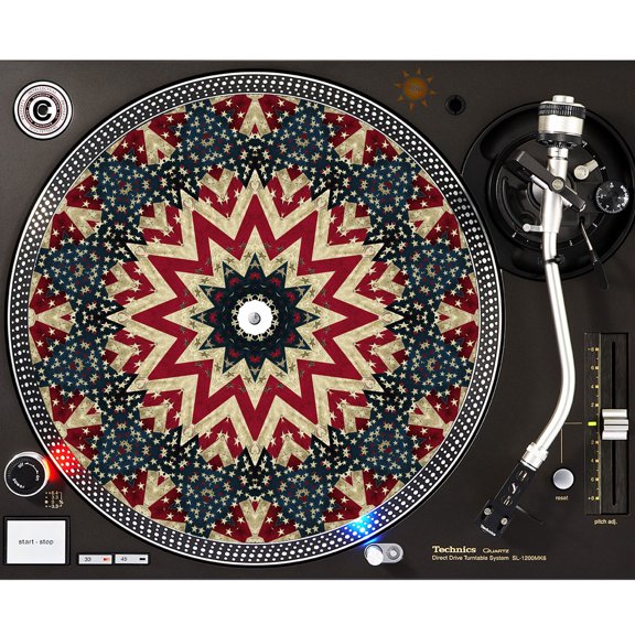KuzmarK™ 12" DJ Turntable Slipmat - Love America