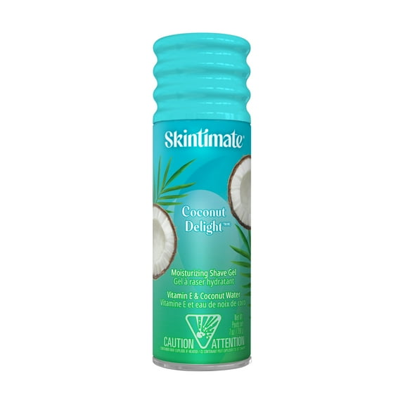Pack of 2 Skintimate Coconut Delight Moisturizing Shave Gel, 7 oz (Package May Vary)