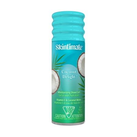 Pack of 2 Skintimate Coconut Delight Moisturizing Shave Gel, 7 oz (Package May Vary)