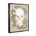 thumbnail image 4 of Stupell Industries Skull & Snake Vintage Script Animals & Insects Painting Black Floater Framed Canvas Art Print Wall Art, 25 x 31, 4 of 10