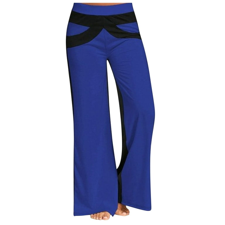 pocket yoga pants for men tall yoga pants for women long 34 inseam leg  movement pants wide colorsplicing casual drawstring women fashion leisure  yoga