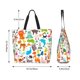 thumbnail image 5 of Balery Animals Bolsa Tote Estilo Estético con Cremalleras, Bolsa de Hombro, Bolsa de Compras Grande y Plegable, 5 of 8