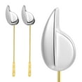 thumbnail image 6 of LEORX 2Pcs Modern Style Toilet Tank Flush Lever in Golden for Bathroom Decoration, 6 of 8