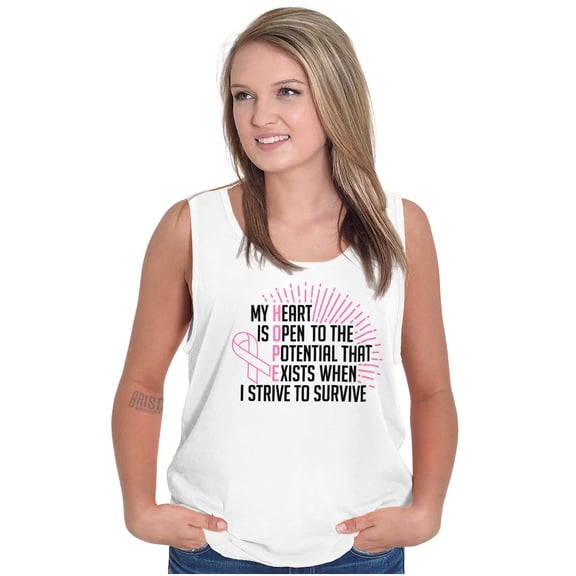 Breast Cancer Strive to Survive Tank Top Tee Shirt Women Brisco Brands S