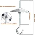 thumbnail image 4 of ShenMo 12 Pcs Hanging Flag Clips Display Pole Hanging Accessories Picture Pins Ceiling Hooks Orchid Hooks, 4 of 5