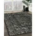 thumbnail image 3 of Ahgly Company Machine Washable Indoor Rectangle Industrial Modern Midnight Gray Area Rugs, 5' x 8', 3 of 7