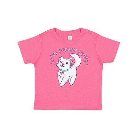 

Inktastic I m Purrdy Cute White Kitty Cat Gift Baby Boy or Baby Girl T-Shirt