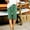 Green, variant on Daiosportswear Womens Cotton Linen Summer Elastic Waist Drawstring Keen Length Capri Shorts with Pockets,Shorts for Women