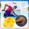 thumbnail image 2 of Silicone Training Correction Hand Fins Lightweight Swimming Finger Flippers Portable Professional Auxiliary Teaching Accessories Blue, 2 of 6