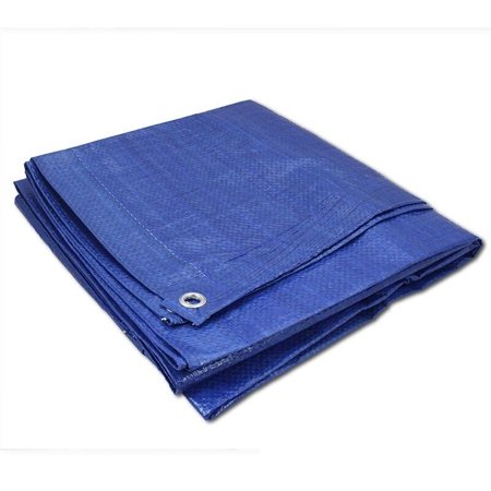 Blue Tarp All Weather Reinforced Tarpaulin Canopy Tent Shelter Cover Car Boat