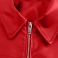 thumbnail image 6 of Vinsonshop Leather Jacket Womens Motorcycle Jacket Womens Zip Up Jacket Spring Jackets Leather Bomber Jacket Women Faux Leather Jacket Women Casual Outerwear Red XXL, 6 of 9