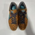 thumbnail image 4 of PU & MA Suede Classic Men Vintage Orange Blue White Sneakers, size 9.5, 4 of 5