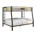 thumbnail image 1 of Furniture of America Rivell Metal Full over Queen Bunk Bed in Black, 1 of 5