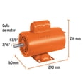 thumbnail image 3 of Motor eléctrico monofásico de 1 HP, alta velocidad, Truper TRUPER MOE-1A, 3 of 3