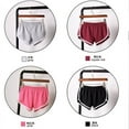 thumbnail image 4 of FANTADOOL New Summer Shorts Women Color Block Casual Shorts Workout Waistband Skinny Shorts, 4 of 5