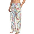 thumbnail image 2 of Daiia Abstract Marble Texture Men's Sleep Pant with Pockets and Drawstring,Pajama Pants-X-Large, 2 of 9