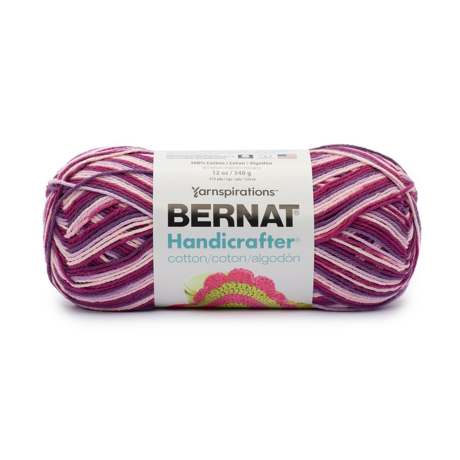 "Bernat® Fil Ombre Handicrafter®, Coton #4 Moyen, 12oz/340g, 573 Yards"