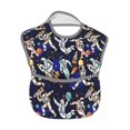 thumbnail image 2 of Hirioo Astronauts in sport for Baby Waterproof Pocket Bib Adjustable Closed for Babies Toddlers with Large Pocket 6-24Months, 2 of 8