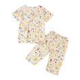 thumbnail image 1 of Lixiuxyad Pyjama à Imprimé Floral, Haut à Manches Courtes et Pantalon Court, Tenue de Nuit d'Été Douce et Confortable, Rouge, 1 of 6