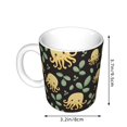 thumbnail image 2 of Disketp Octopuses And Leaves Large Coffee Mug with Handle Tea Cup Novelty Coffee Cup for Men Women Office Work, 2 of 6