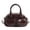 Coffee, variant on PU Leather Top Handle Purse with Multi-Pocket Retro Shoulder Handbags Retro Boston Handbag for Women Work Or Daily Use (Coffee)