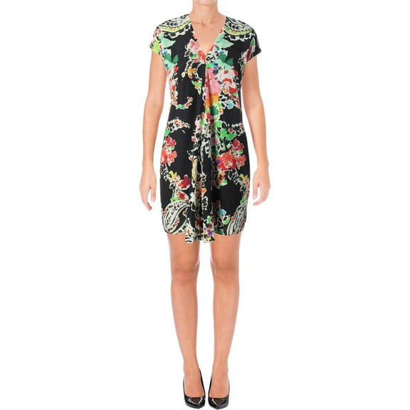 Lauren Ralph Lauren Womens Petites Sleeveless Above Knee Party Dress