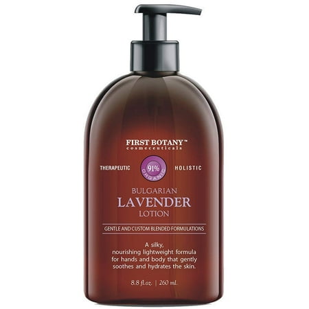 Lavender Oil Crème lotion 9 fl oz - Organic, Moisturizing, Hydrating, Anti aging and Massage lotion - the best body lotion for men and women that works on your face, neck, hands, hairs and (Best Lotion For A Massage)