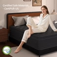 thumbnail image 6 of 12 Inch King Size Mattress,Gray Cooling Gel Memory Foam Mattress in a Box, Individual Pocket Spring Hybrid Mattress,Pressure Relief, CertiPUR-US, 6 of 10
