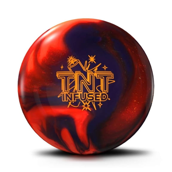 Roto Grip PRE-DRILLED TNT Infused Bowling Ball - Glow Orange/Copper/Plum 12lbs