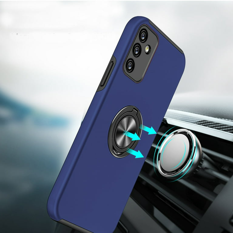  ATT SL104D Case Compatible with Summit SL104D Phone Case PC  backplane + Silicone Soft Frame Cover [360 Metal Ring, Magnetic Car Mount]  CSKB-LV : Cell Phones & Accessories