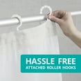 thumbnail image 5 of Maytex Smart Curtain Hendrix View Fabric Shower Curtain with Attached Roller Glide Hooks, 5 of 6