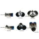 thumbnail image 4 of sweethay Punta de silenciador de escape Universal para coche, salida doble, puntas de tubo de escape, silenciador de sonido, accesorios Accesorios para motos Negro y liso, 4 of 6