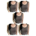 thumbnail image 2 of Minnieouse Camiseta sin mangas corta, camisola ancha sin costuras, chaleco corto Sexy de verano, ropa deportiva informal sin mangas para mujer, Type2 NO2, 2 of 6