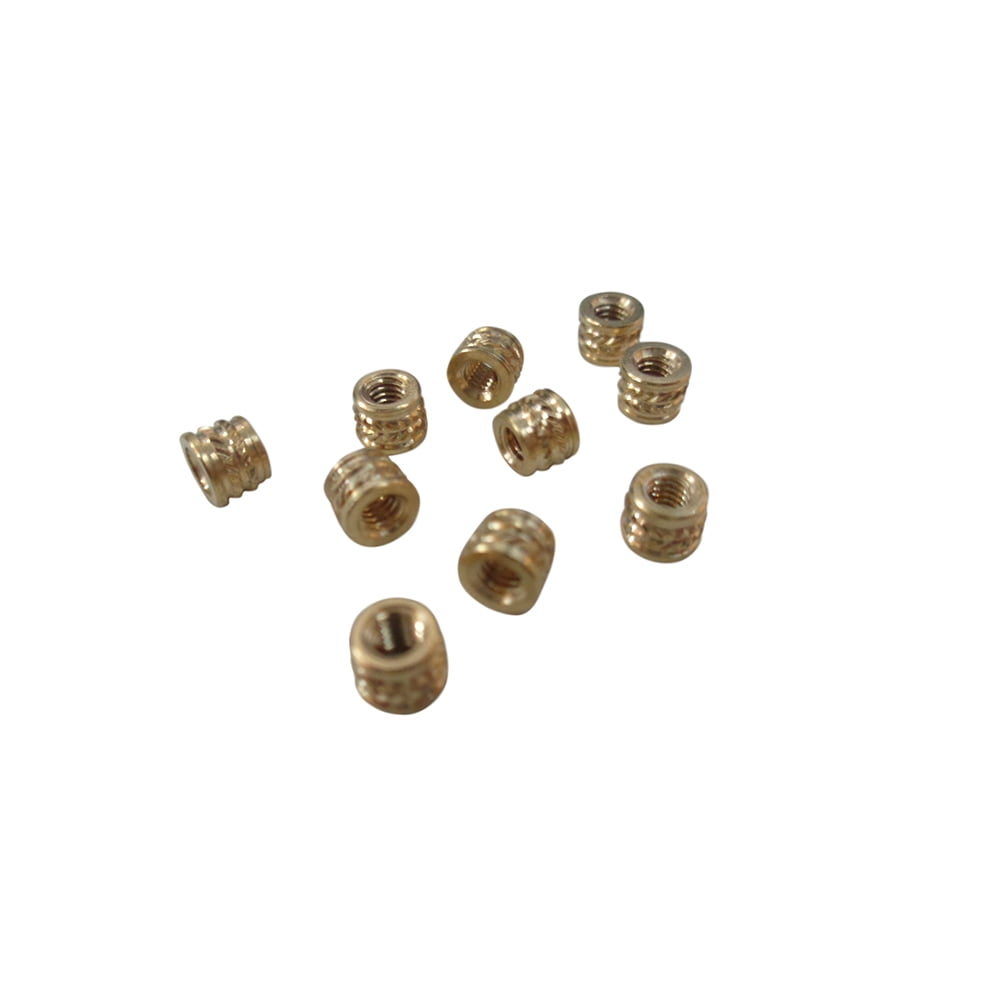 10X M2.5 Threaded Brass Screw Inserts for Laptop Cover Part Repair