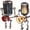 Red, variant on Microphone Guitar Lamp, Cool Guitar Gifts for Music Lovers And Guitar Player, USB Plug in Powered, Retro Decorations for Home, Bar, Office