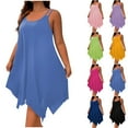 thumbnail image 1 of Gspmoly Robes d'Été, Printemps Été Sans Manches à Col Rond Manteau Mode Ample Respirant Robe pour Femmes Robe de Cocktail Liquidation, 1 of 8