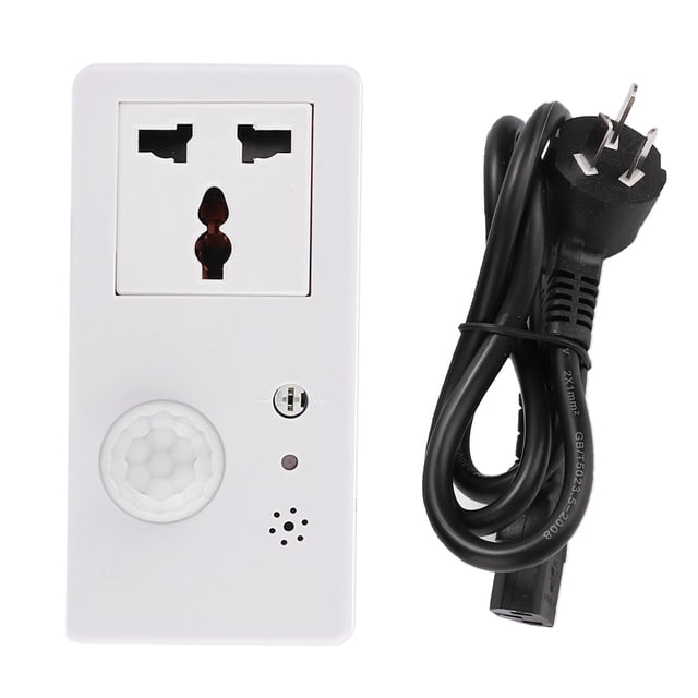 AC220V CN Plug 500W Control de sonido Sensor de cuerpo humano infrarrojo soporte de enchufe para el hogar Indo