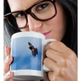 thumbnail image 2 of 3dRose, USA, Washington. A red-winged blackbird displaying in fight., 15oz Mug, 2 of 7