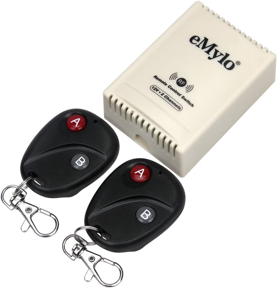 eMylo DC 12V 2CH 433Mhz RF Wireless Relay Remote Control Light ...