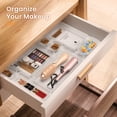 thumbnail image 4 of 【Military Grade】 Drawer Organizer, 【𝟱𝗦𝗶𝘇𝗲】 Makeup organizer, 【Holds 177 Items】 Bathroom Organizers and Storage, Organization and Storage, Desk Drawer Organizer for Bathroom Vanity, 4 of 9