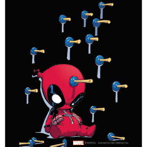 Deadpool Marvel Chibi Darts 4" Decal s-mvl-0100 Sticker 