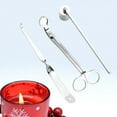 thumbnail image 2 of tredstone Candle Extinguisher Set Candle Snuffer Wick Trimmer Dipper Silver 1Set, 2 of 6