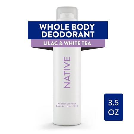 2X - Native Whole Body Deodorant Spray - Lilac White Tea - Aluminum Free - 3.5oz