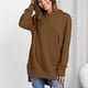 thumbnail image 2 of Sudadera con capucha de color puro, manga larga, cuello redondo, sudadera con capucha de moda para mujer, 2 of 8