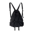 thumbnail image 2 of Bolsa de gimnasia de moda portátil de mochila casual de mochila para adultos caminando para acampar Negro, 2 of 8