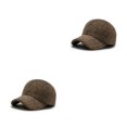 thumbnail image 2 of Minnieouse Gorra de béisbol de calentamiento de invierno Sombrero de moda de algodón con protector de oídos Sombreros deportivos de Café 2Conjunto, 2 of 6
