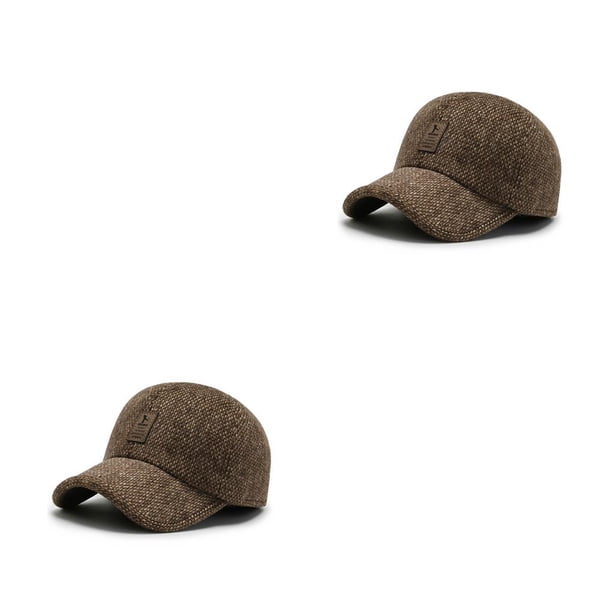 Gorra de béisbol Sonducket calentamiento de invierno con protector de oídos Café 2Conjunto