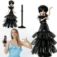 9.8" Wednesday Addams Doll,Small Dolls Kit Ornaments Model Doll ABS
