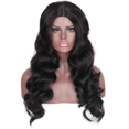 thumbnail image 2 of Pelucas de estilo europeo y americano, cabello largo y rizado de ondas grandes y negras, tocado de fibra química, peluca de ondas grandes, 2 of 5