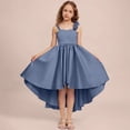 thumbnail image 2 of EnJoCho Satin Junior Bridesmaid Dresses Short Tiere𝖽 Flower Girl Dress Sleeveless Princess Pageant Formal Homecoming Dress Teenage Wedding Dress Fl𝗈wy, 2 of 7